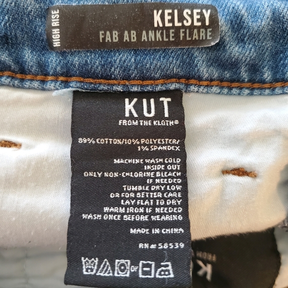Kut From The Kloth Women's Fab Ab Kelsey High Rise Ankle Flare Jean - Picture 12 of 15